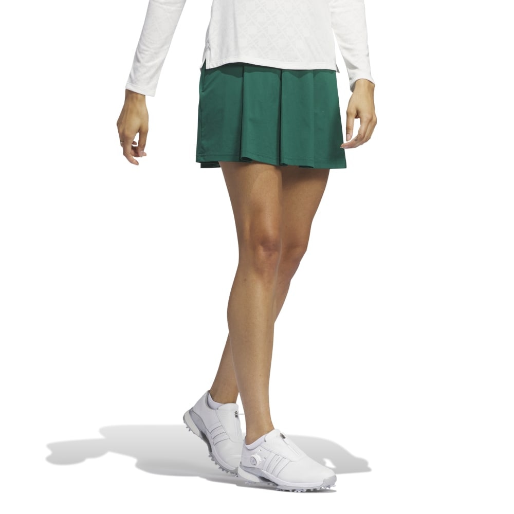 アディダス（adidas）（レディース）ゴルフウェア ULT365 ツイストニット ワイド プリーツスカート IXA17-IS9686 GRN