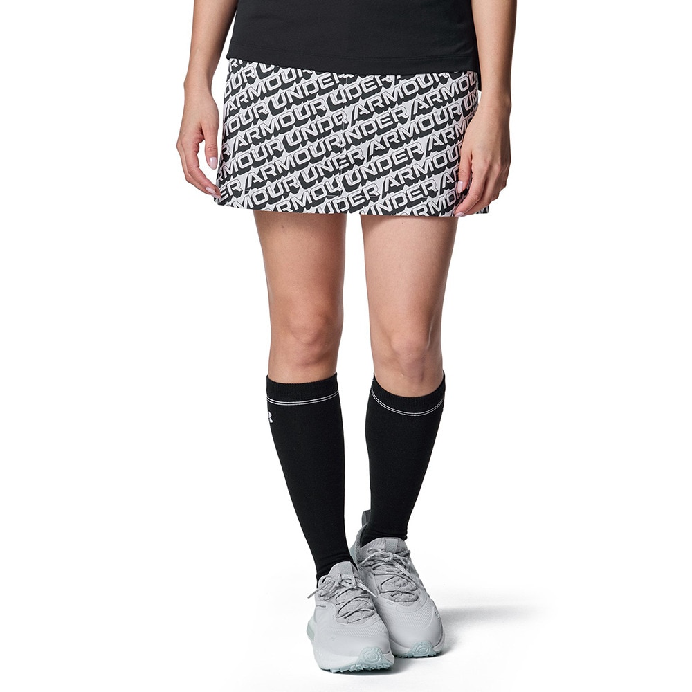 アンダーアーマー（UNDER ARMOUR）（レディース）ゴルフウェア Uドライブ スラッシュ ロゴ スカート 6001604 100