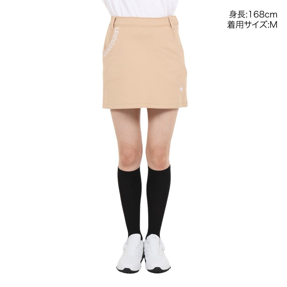 ルコックスポルティフ（lecoqsportif）（レディース）ゴルフウェア インナーパンツ付き スフレダンボールスカート QGWWJE04 BG00
