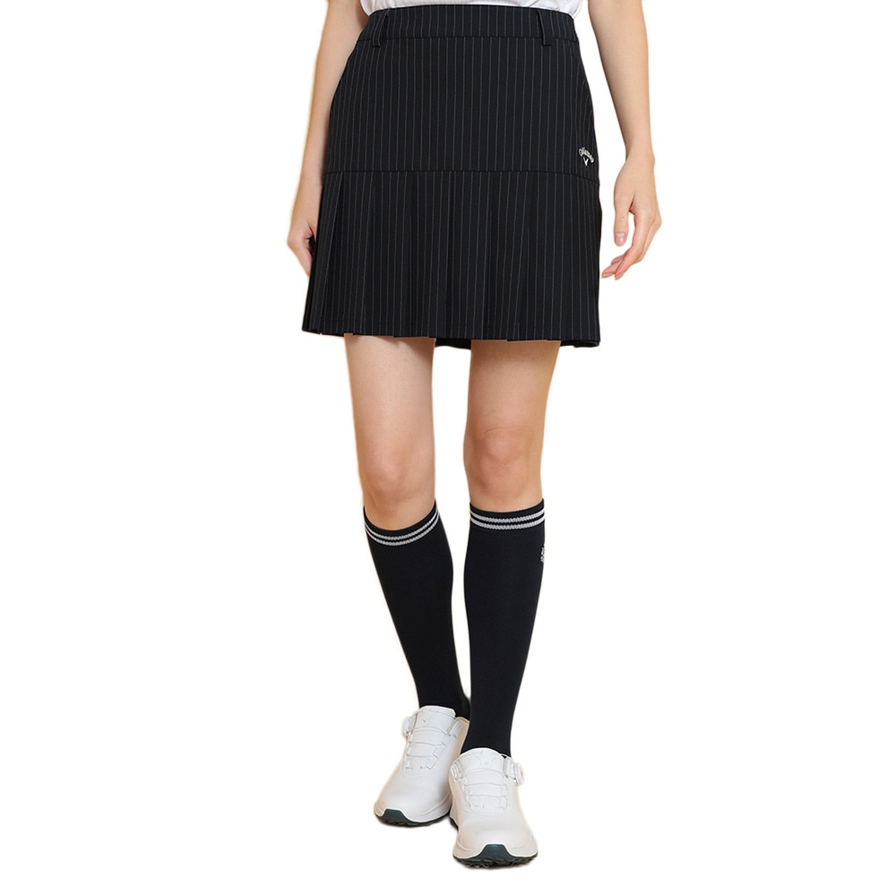 キャロウェイ（CALLAWAY）（レディース）ゴルフウェア ピンストライプ プリーツスカート C25128204-1120