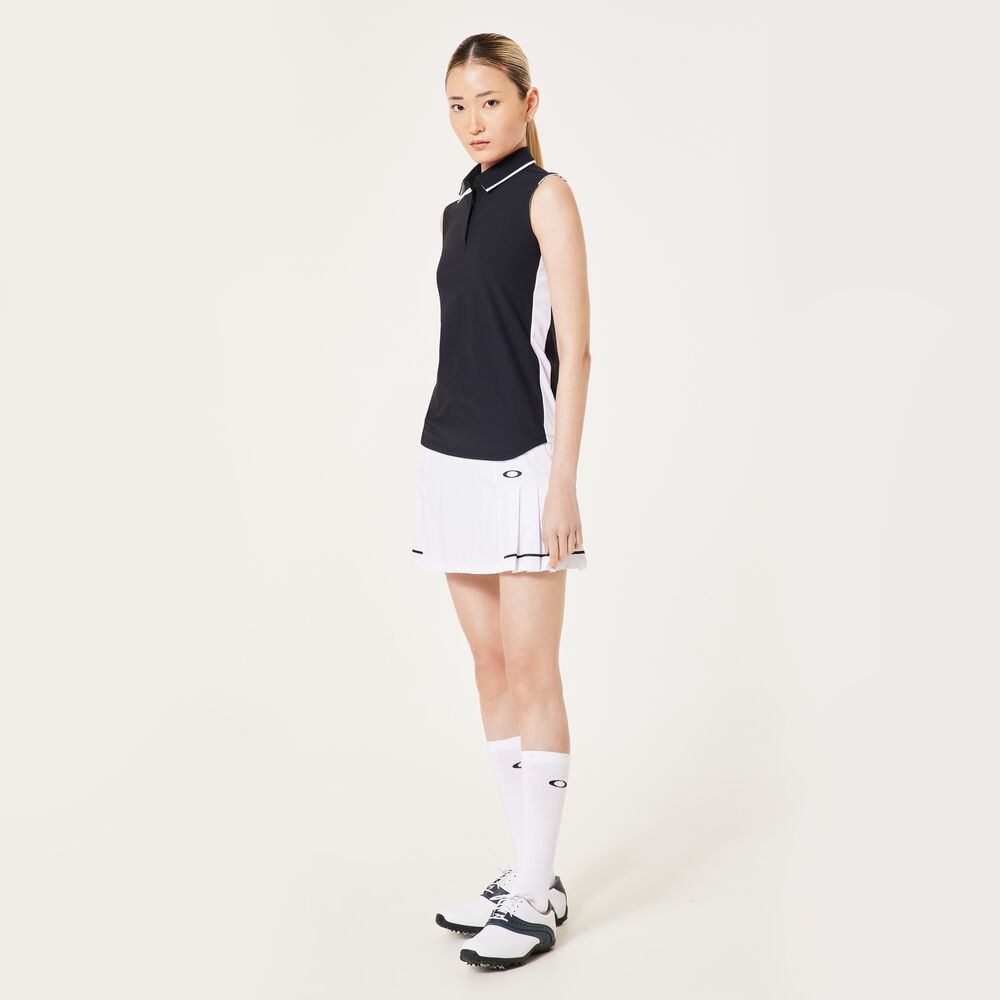 オークリー（OAKLEY）（レディース）ゴルフウェア 吸汗速乾 接触冷感 ELEVATE プリーツスカート FOA500849-100