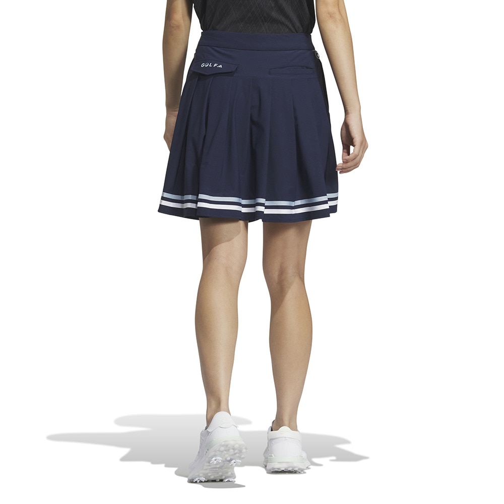 アディダス（adidas）（レディース）ゴルフウェア ソリッド プリーツ スカート KTI94-JF4617NVY