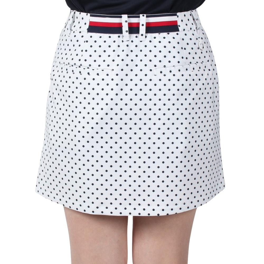 トミー ヒルフィガー ゴルフ（TOMMY HILFIGER GOLF）（レディース）ゴルフウェア ドット&フラワー プリントスカート THLA507-WHT
