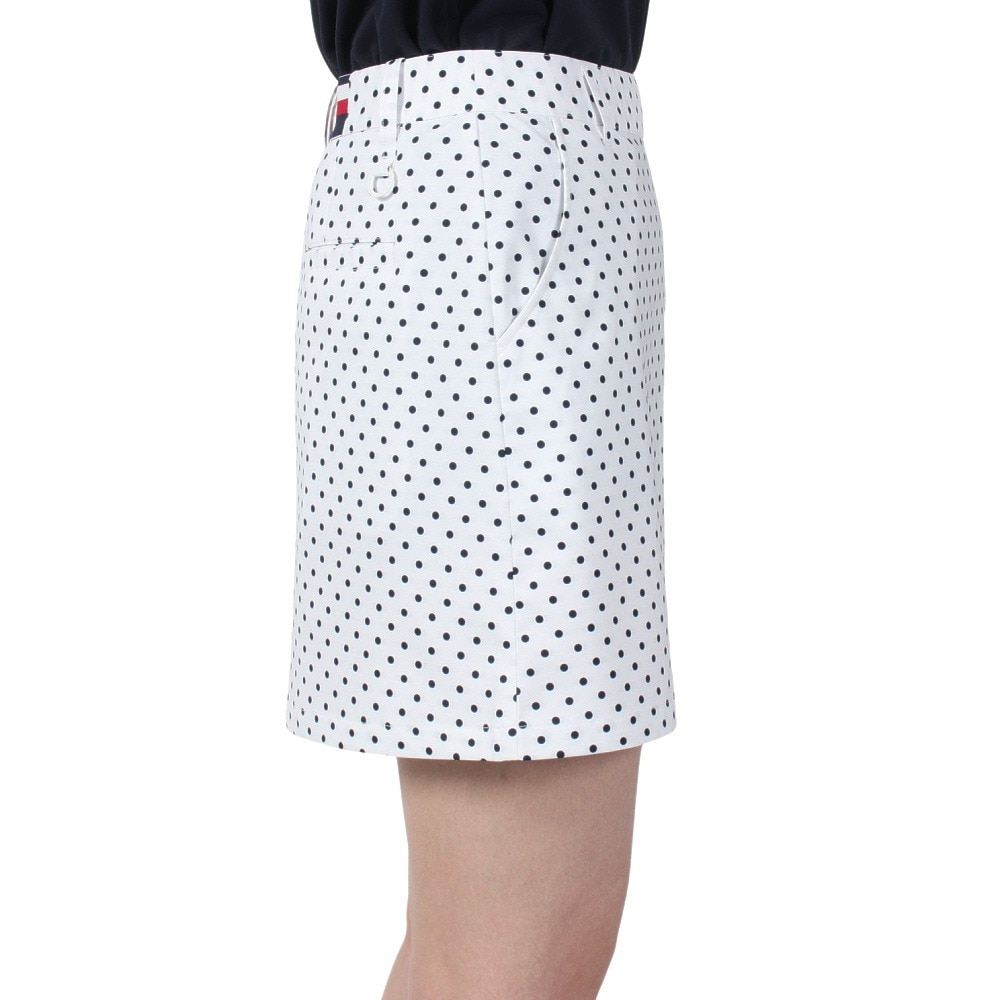 トミー ヒルフィガー ゴルフ（TOMMY HILFIGER GOLF）（レディース）ゴルフウェア ドット&フラワー プリントスカート THLA507-WHT