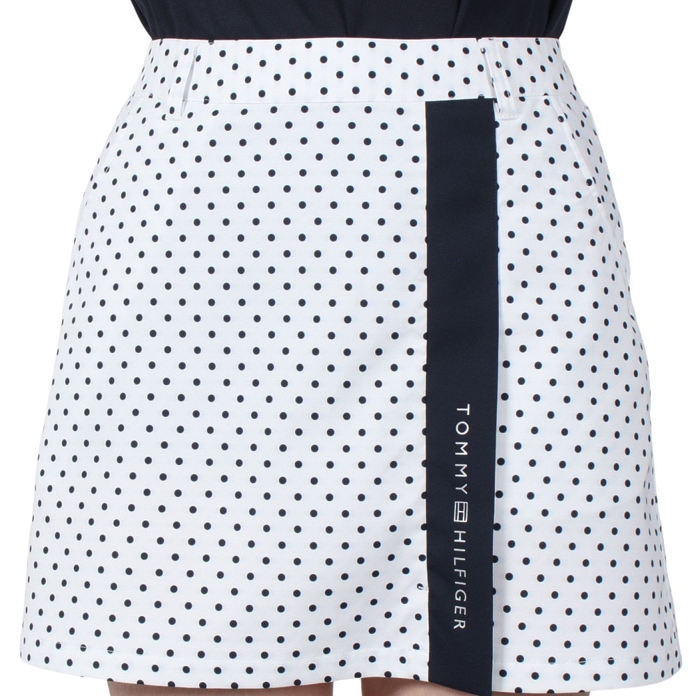 トミー ヒルフィガー ゴルフ（TOMMY HILFIGER GOLF）（レディース）ゴルフウェア ドット&フラワー プリントスカート THLA507-WHT