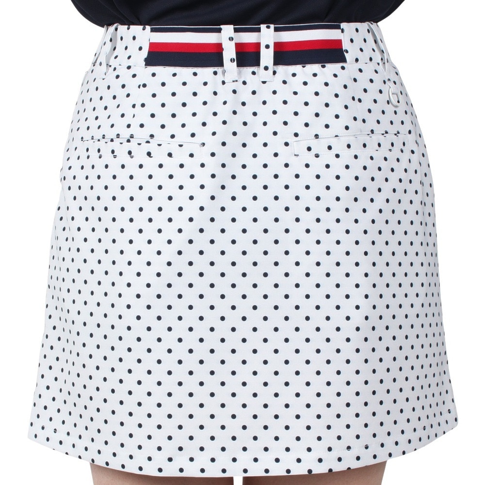 トミー ヒルフィガー ゴルフ（TOMMY HILFIGER GOLF）（レディース）ゴルフウェア ドット&フラワー プリントスカート THLA507-WHT
