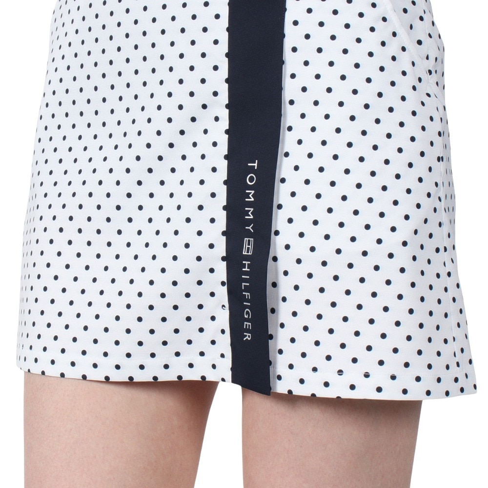 トミー ヒルフィガー ゴルフ（TOMMY HILFIGER GOLF）（レディース）ゴルフウェア ドット&フラワー プリントスカート THLA507-WHT