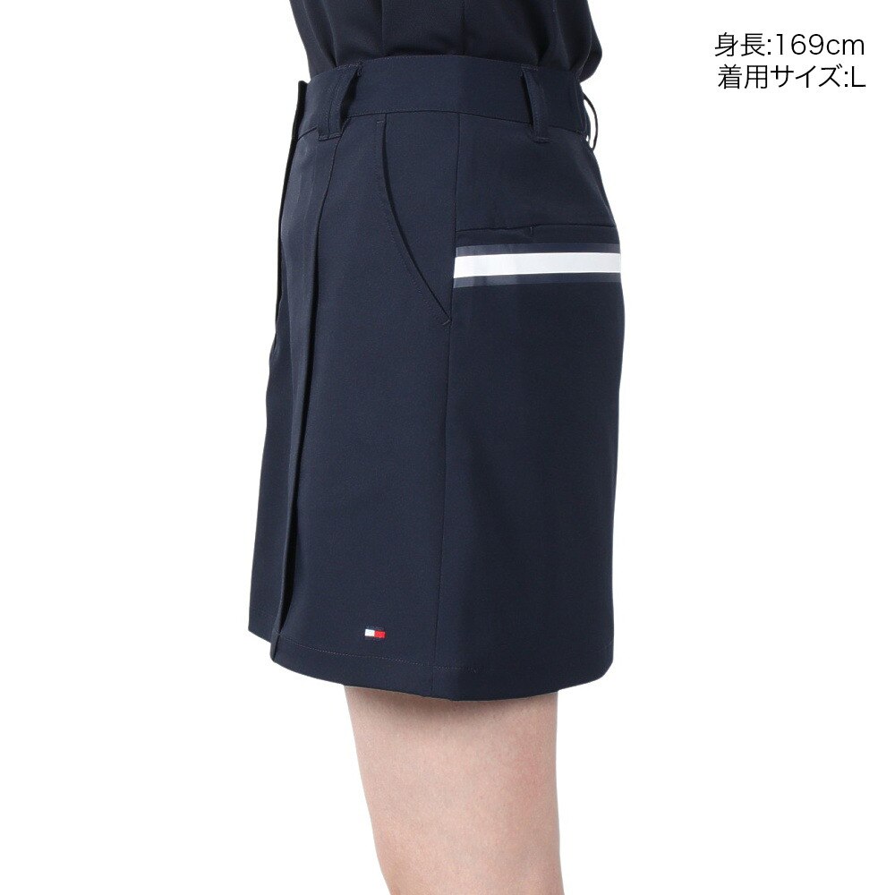 トミー ヒルフィガー ゴルフ（TOMMY HILFIGER GOLF）（レディース）ゴルフウェア バックプリント ツイルスカート THLA514-NVY
