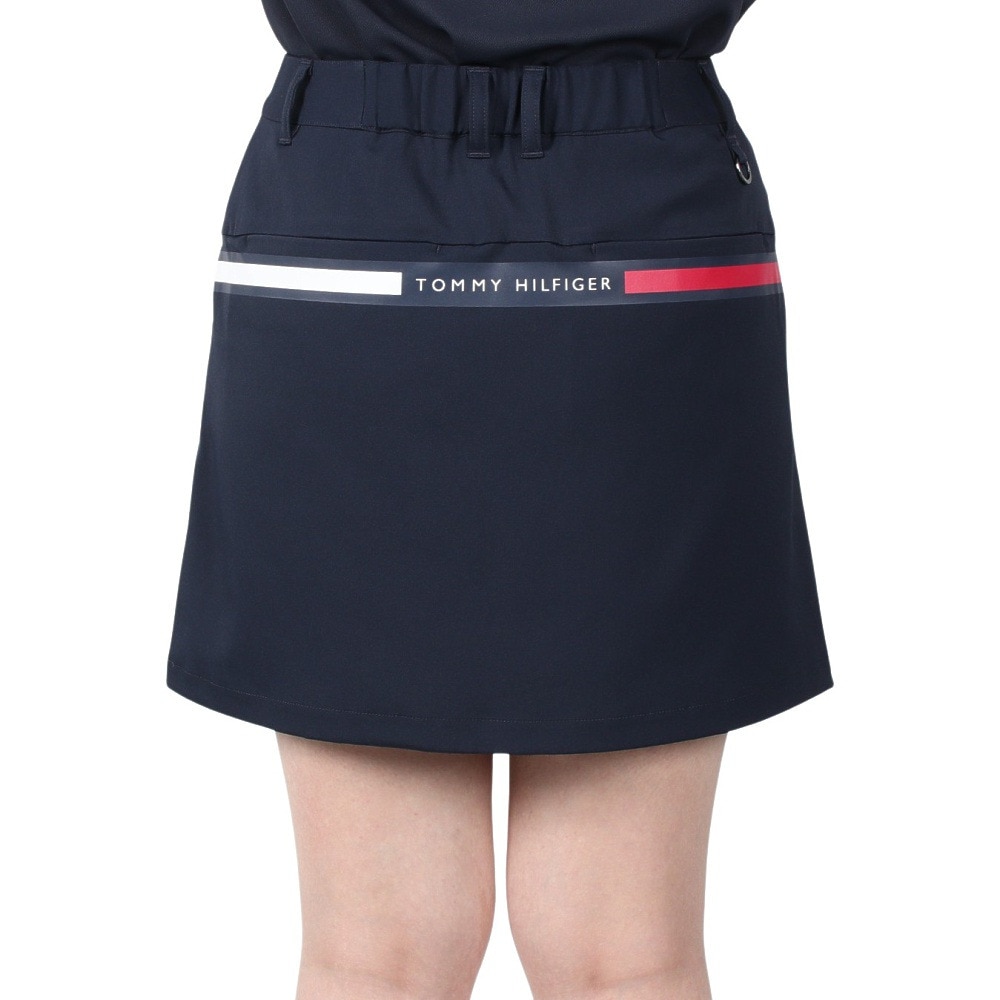 トミー ヒルフィガー ゴルフ（TOMMY HILFIGER GOLF）（レディース）ゴルフウェア バックプリント ツイルスカート THLA514-NVY
