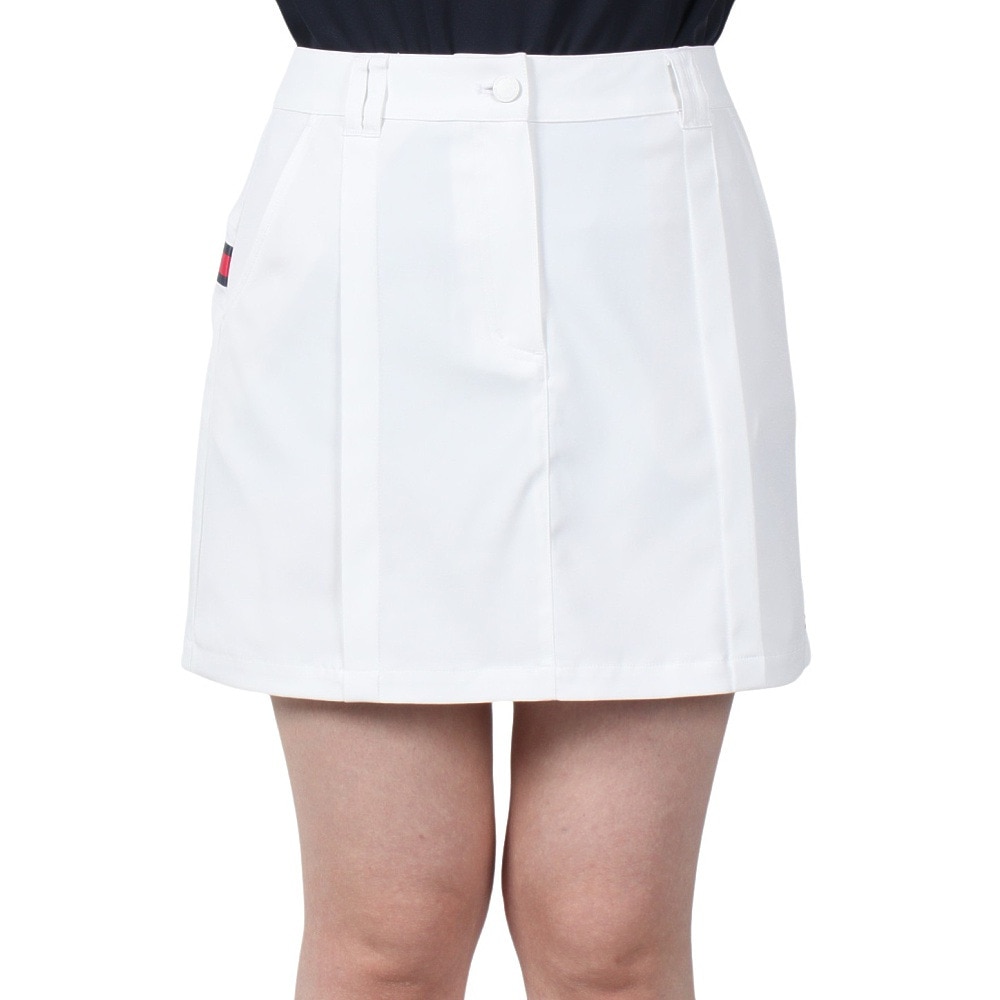 トミー ヒルフィガー ゴルフ（TOMMY HILFIGER GOLF）（レディース）ゴルフウェア バックプリント ツイルスカート THLA514-WHT