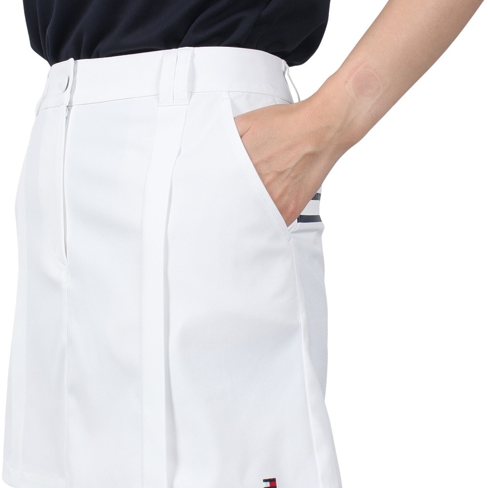 トミー ヒルフィガー ゴルフ（TOMMY HILFIGER GOLF）（レディース）ゴルフウェア バックプリント ツイルスカート THLA514-WHT