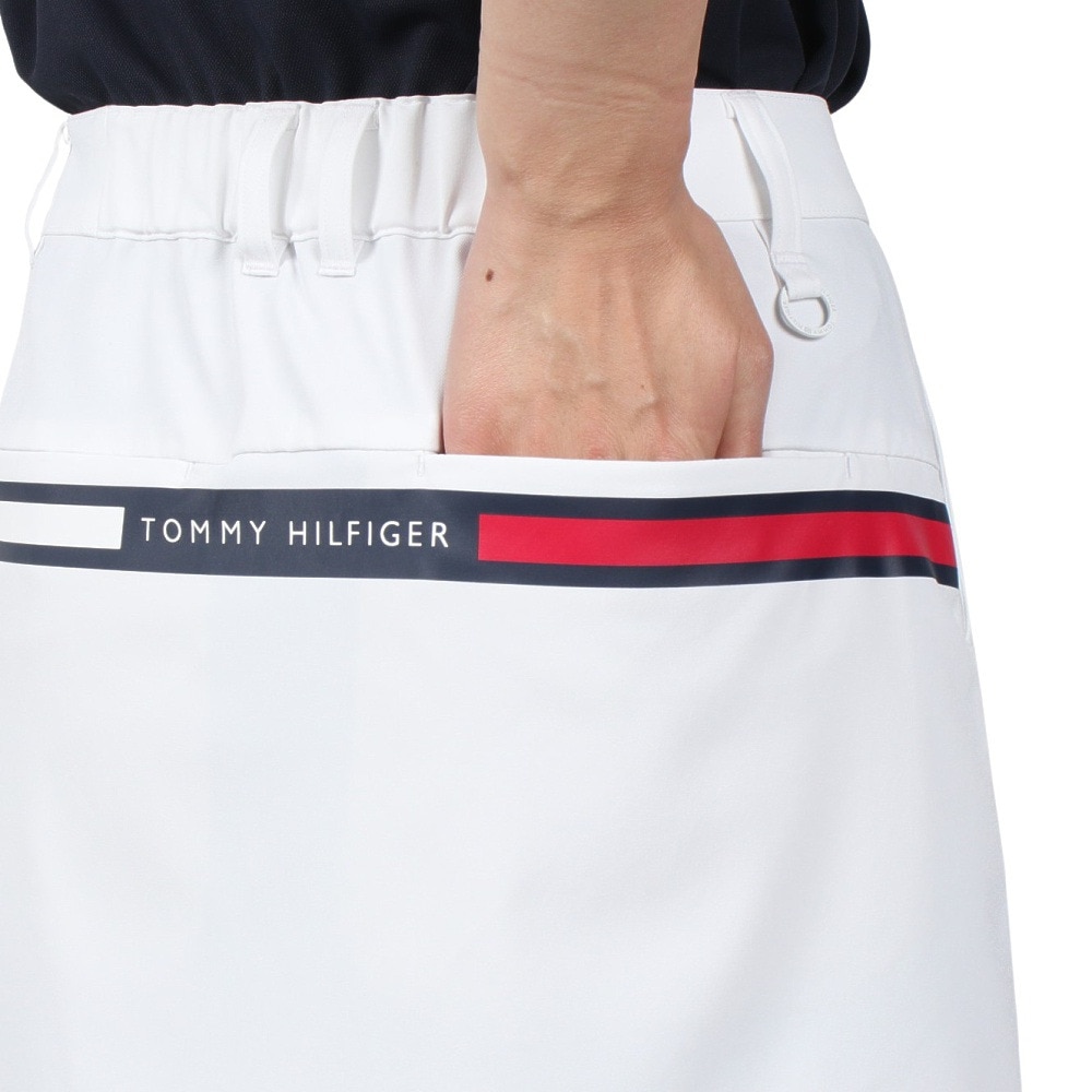 トミー ヒルフィガー ゴルフ（TOMMY HILFIGER GOLF）（レディース）ゴルフウェア バックプリント ツイルスカート THLA514-WHT