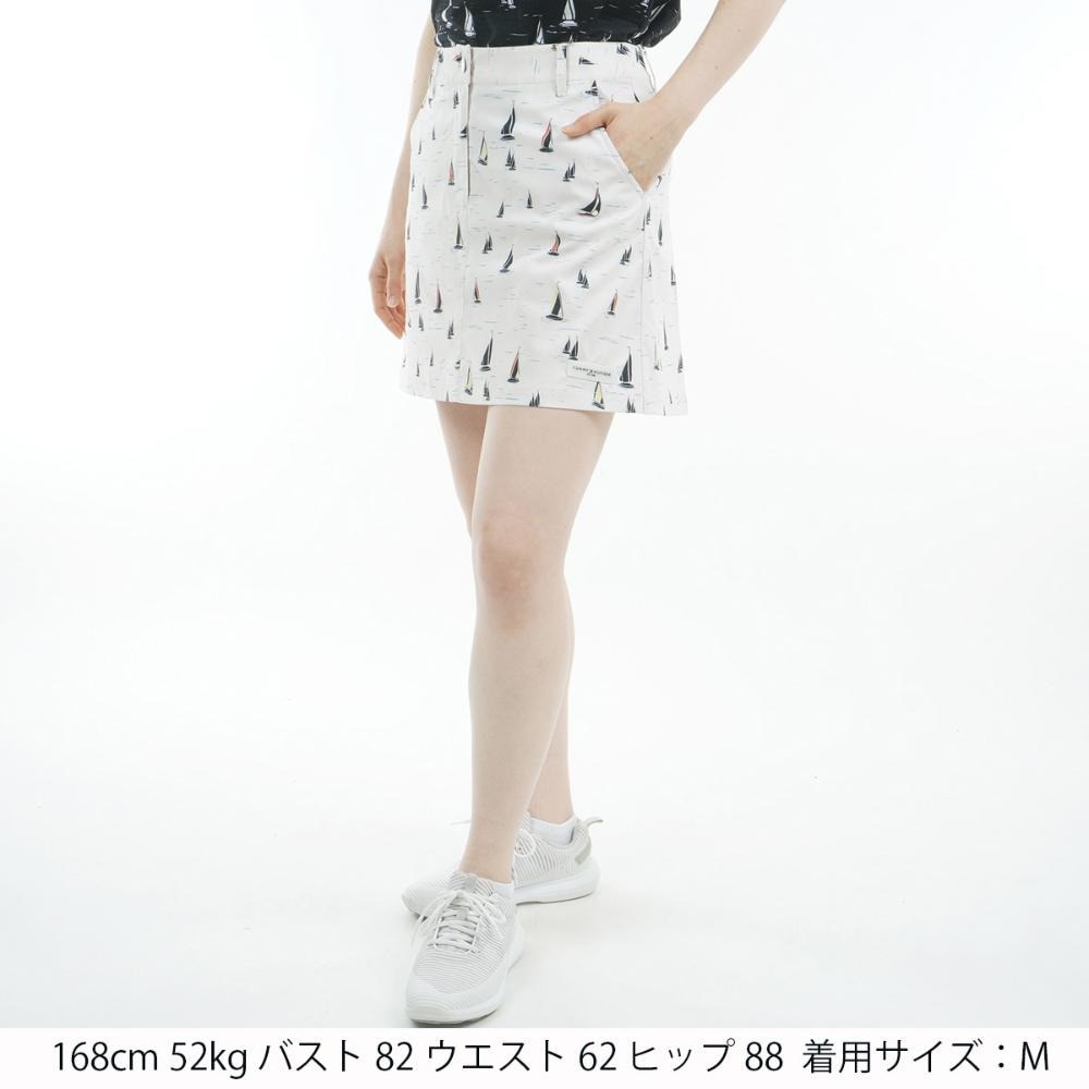 トミー ヒルフィガー ゴルフ（TOMMY HILFIGER GOLF）（レディース）ゴルフウェア 吸水速乾 ヨットプリント スカート THLA521-IVY