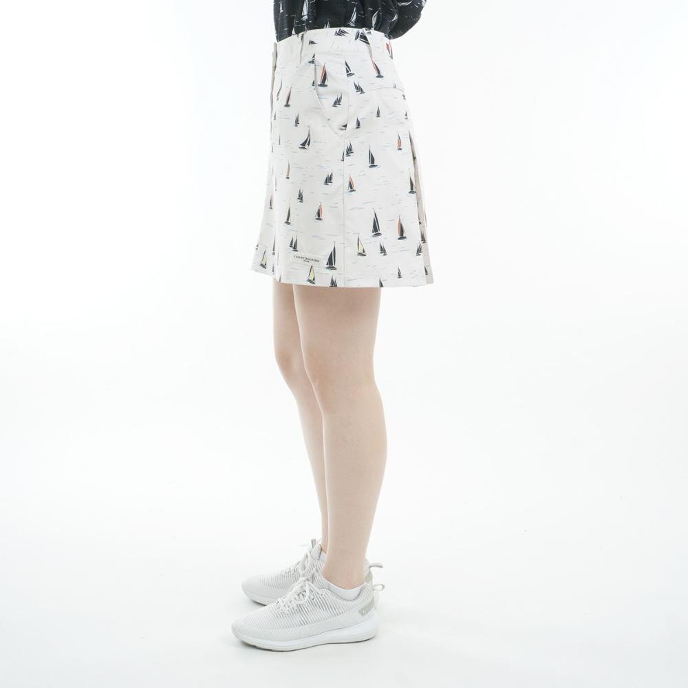 トミー ヒルフィガー ゴルフ（TOMMY HILFIGER GOLF）（レディース）ゴルフウェア 吸水速乾 ヨットプリント スカート THLA521-IVY