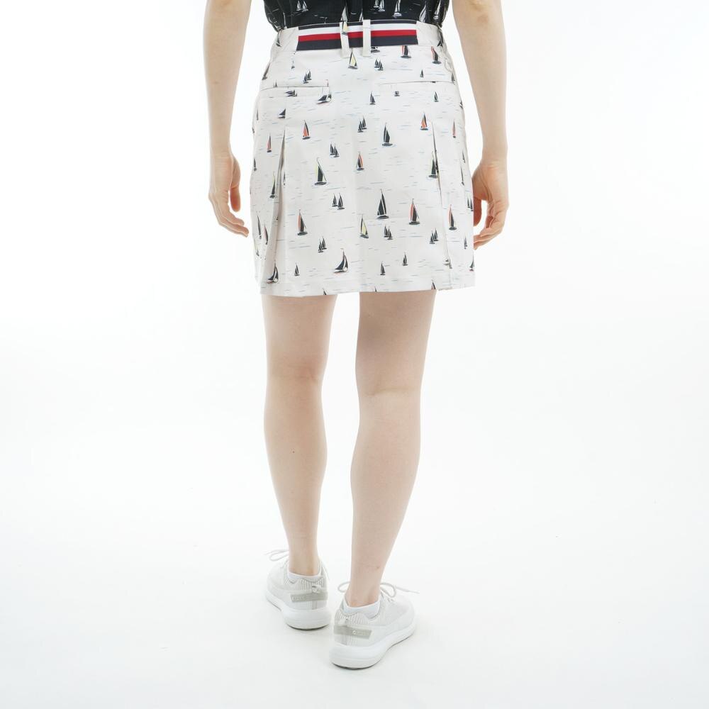 トミー ヒルフィガー ゴルフ（TOMMY HILFIGER GOLF）（レディース）ゴルフウェア 吸水速乾 ヨットプリント スカート THLA521-IVY