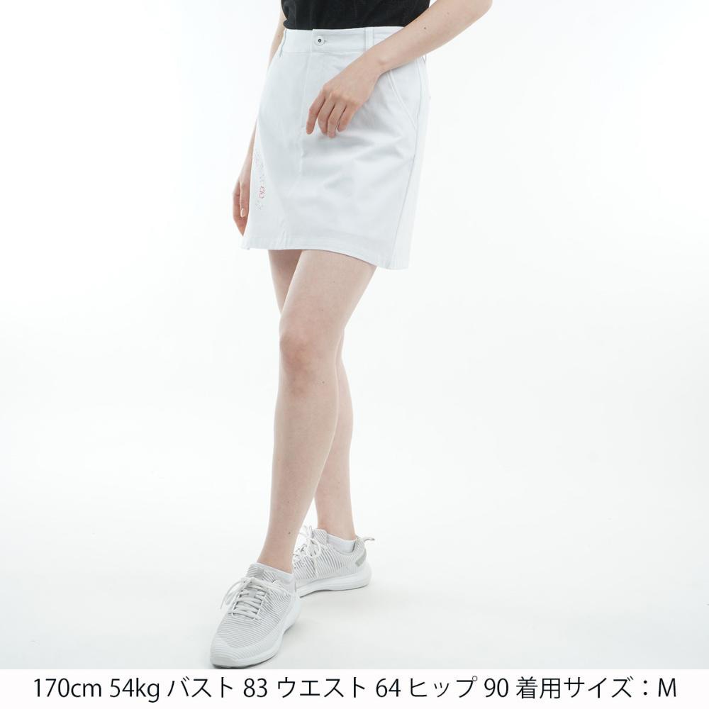 アドミラル ゴルフ（Admiral GOLF）（レディース）ゴルフウェア 吸水速乾 ドライメッシュ サイドプリーツスカート ADLA530-WHT