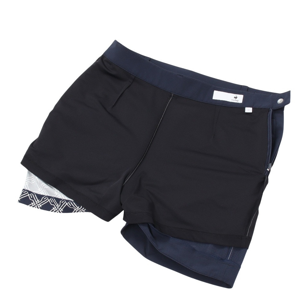 ルコックスポルティフ（lecoqsportif）（レディース）ゴルフウェア プリント切替スカート インナースパッツ付き LG5SSK01L NV00