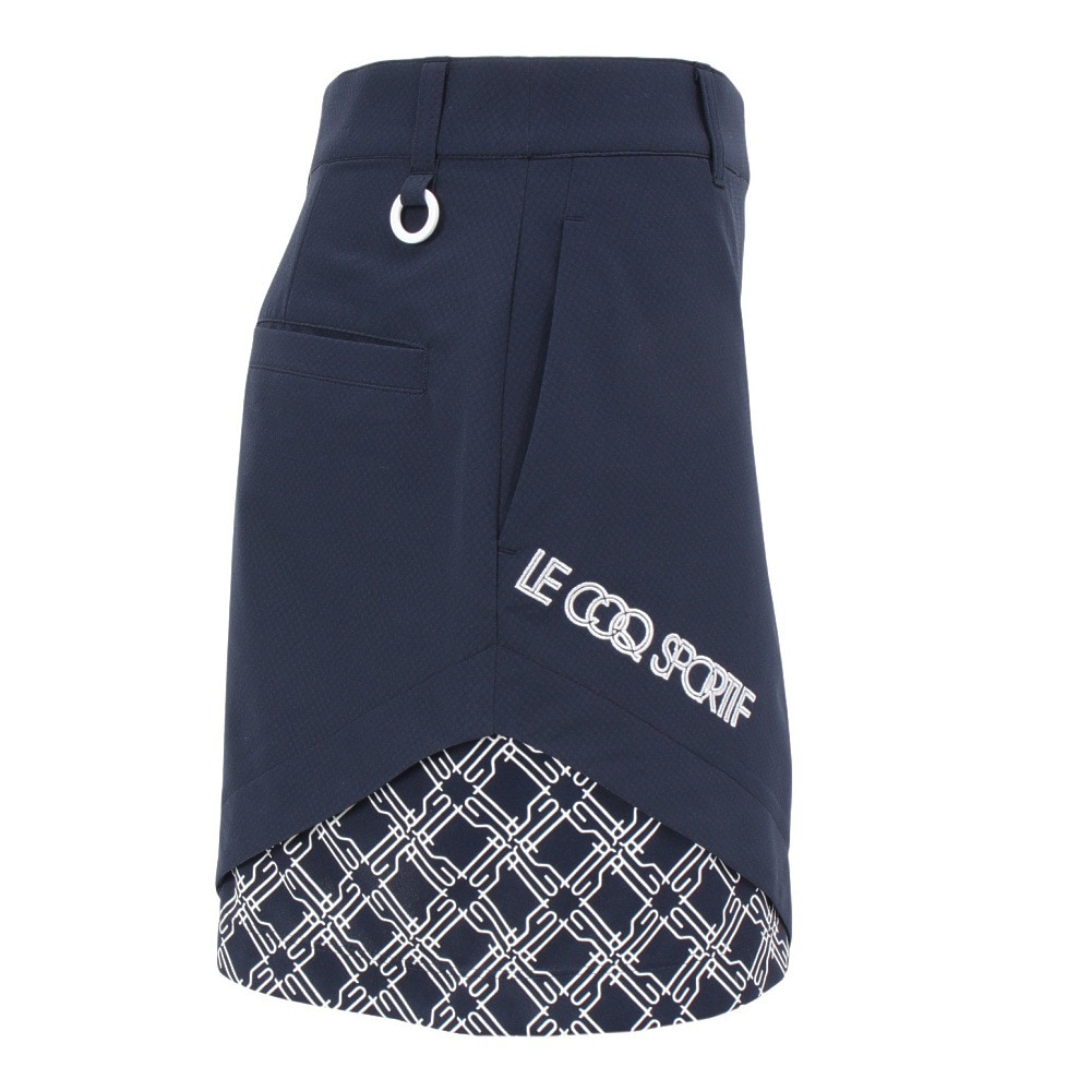 ルコックスポルティフ（lecoqsportif）（レディース）ゴルフウェア プリント切替スカート インナースパッツ付き LG5SSK01L NV00