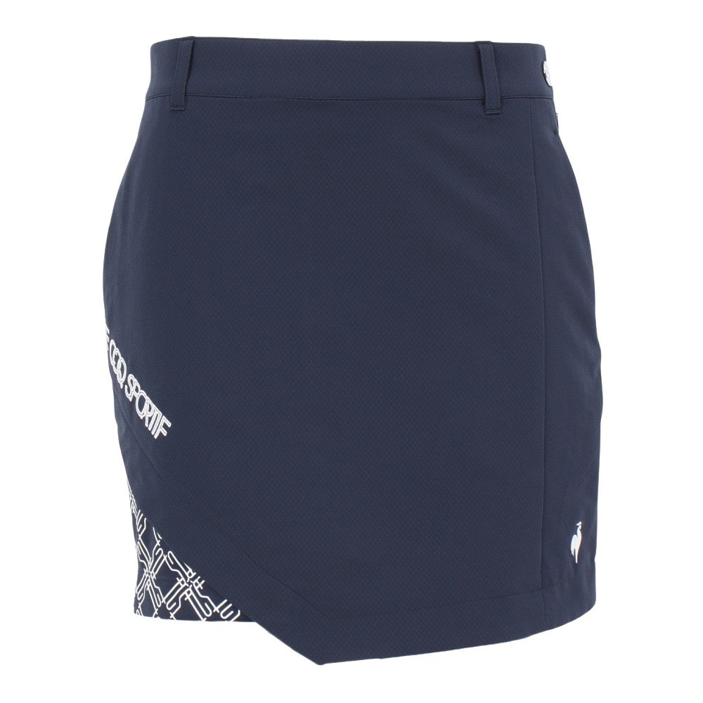 ルコックスポルティフ（lecoqsportif）（レディース）ゴルフウェア プリント切替スカート インナースパッツ付き LG5SSK01L NV00