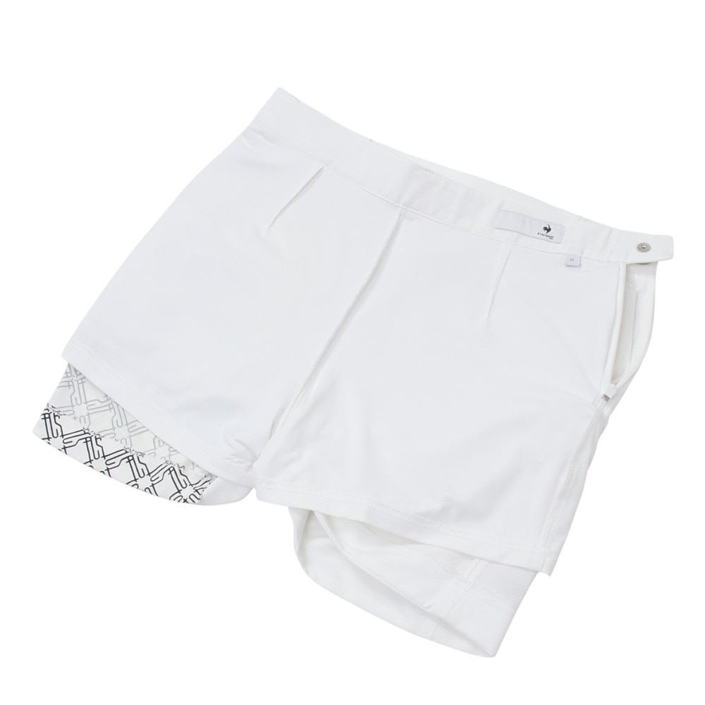 ルコックスポルティフ（lecoqsportif）（レディース）ゴルフウェア プリント切替スカート インナースパッツ付き LG5SSK01L WH00