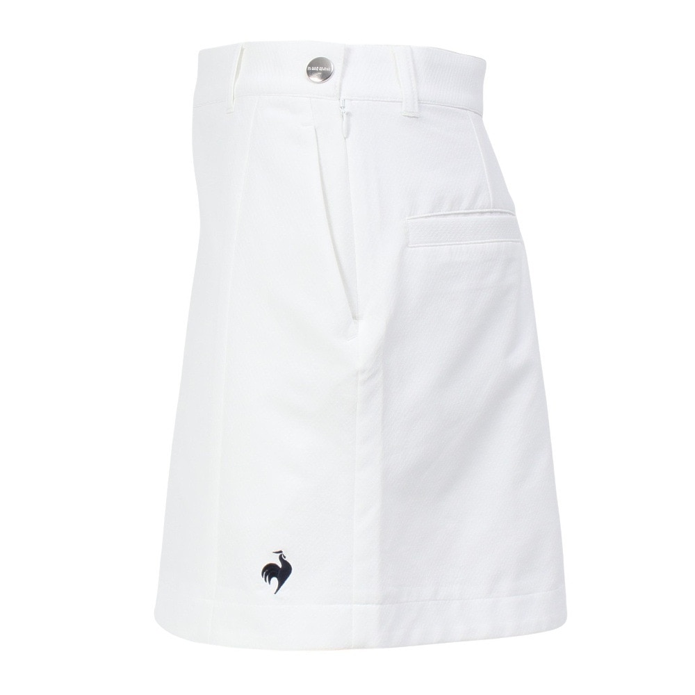 ルコックスポルティフ（lecoqsportif）（レディース）ゴルフウェア プリント切替スカート インナースパッツ付き LG5SSK01L WH00