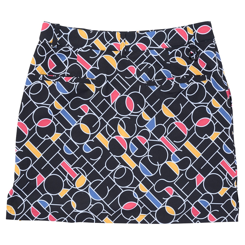 ルコックスポルティフ（lecoqsportif）（レディース）ゴルフウェア 小柄スカート インナースパッツ付き  LG5SSK06L BK00