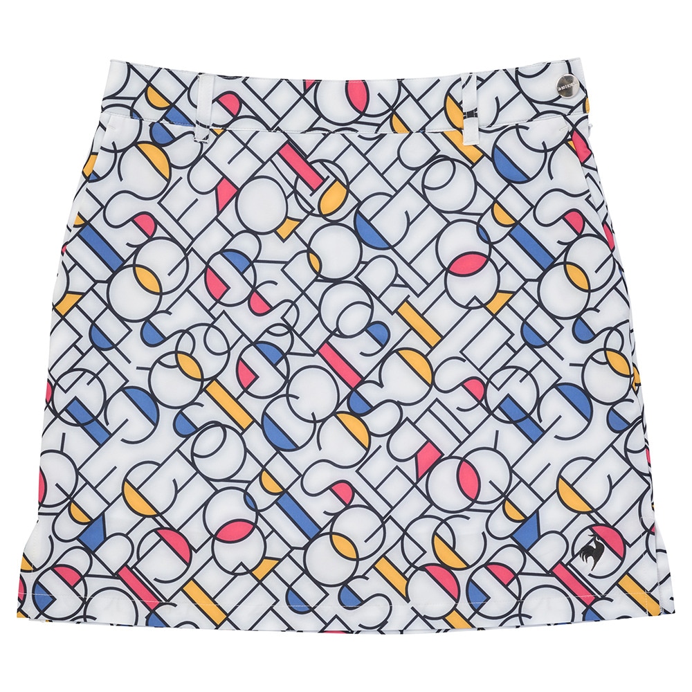 ルコックスポルティフ（lecoqsportif）（レディース）ゴルフウェア 小柄スカート インナースパッツ付き LG5SSK06L WH00