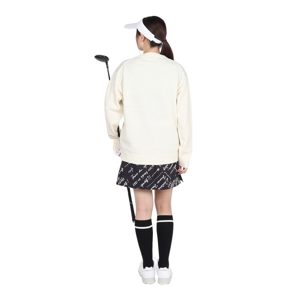 ルコックスポルティフ（lecoqsportif）（レディース）ゴルフウェア 撥水 保温 総柄スカート LG4FSK04L BK00