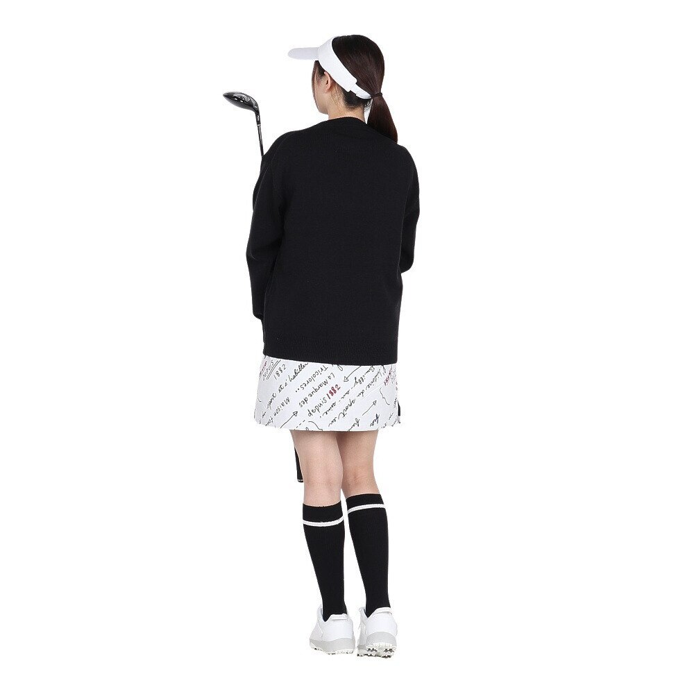ルコックスポルティフ（lecoqsportif）（レディース）ゴルフウェア 撥水 保温 総柄スカート LG4FSK04L WH00