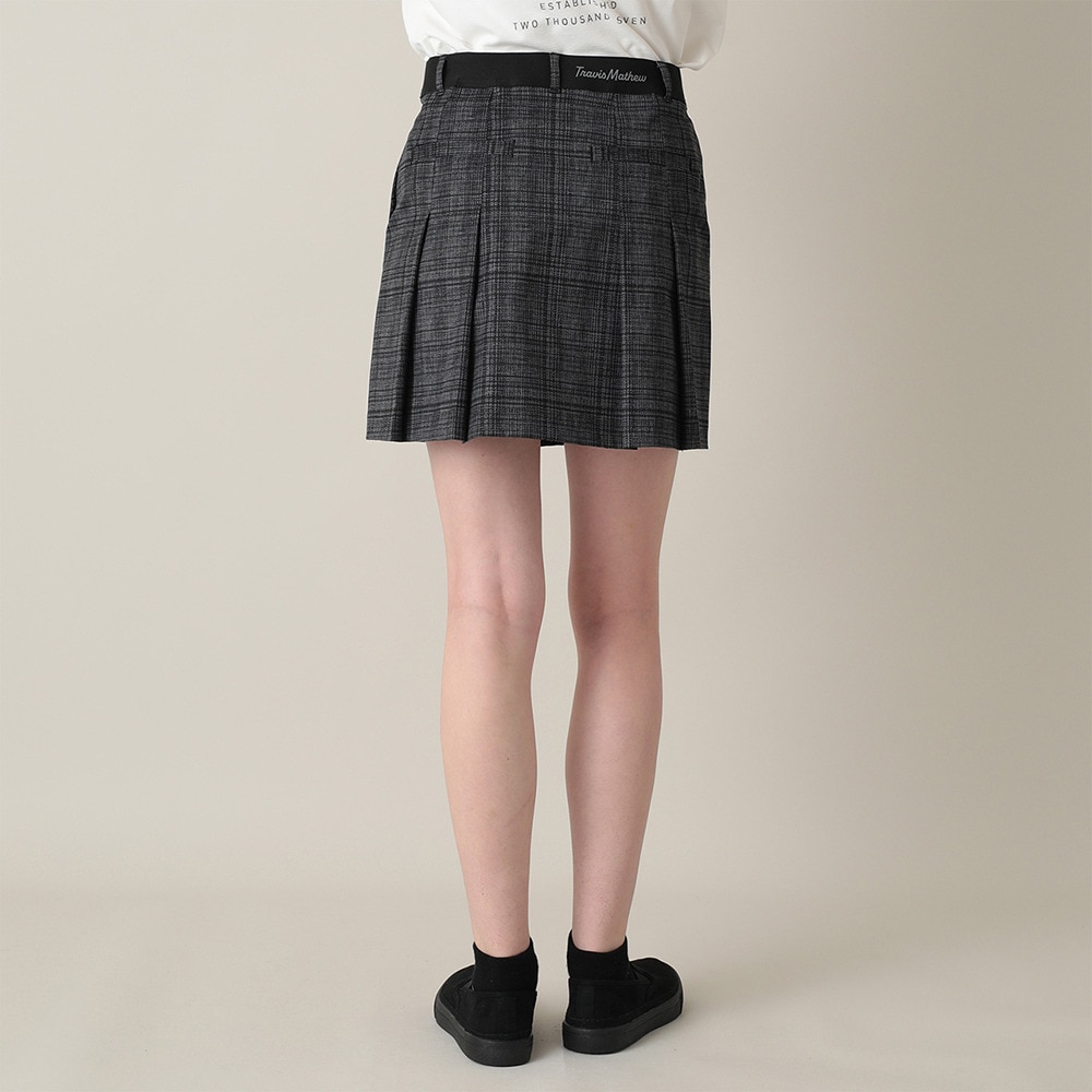トラヴィスマシュー（Travis Mathew）（レディース）ゴルフウェア Plaid スカート 7AM516-0BLK