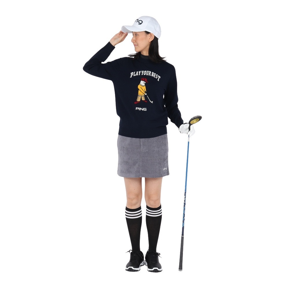 ピン（PING）（レディース）ゴルフウェア ニットコーデュロイ スカート 622-5234901-020