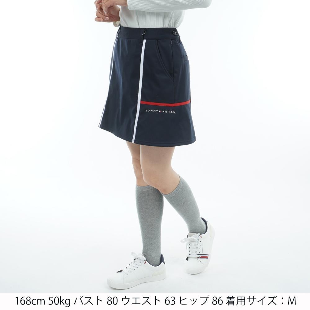 トミーヒルフィガーゴルフ（TOMMY HILFIGER GOLF）（レディース）ゴルフウェア 撥水 ウインドプルーフ スカート THLA585-NVY