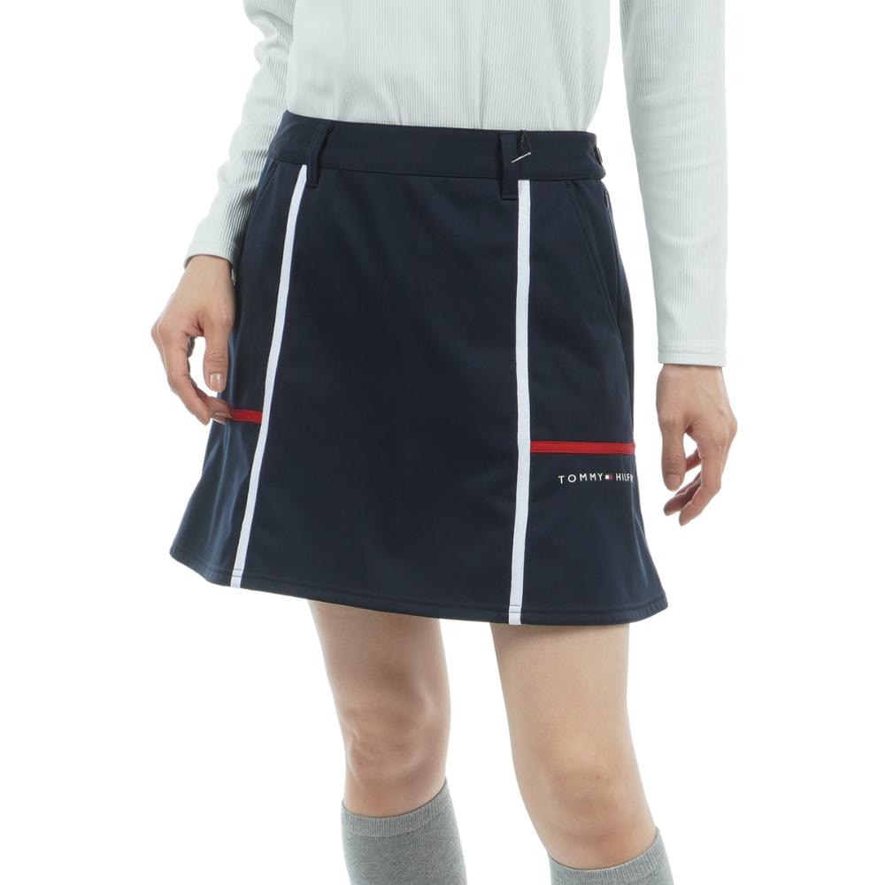 トミーヒルフィガーゴルフ（TOMMY HILFIGER GOLF）（レディース）ゴルフウェア 撥水 ウインドプルーフ スカート THLA585-NVY