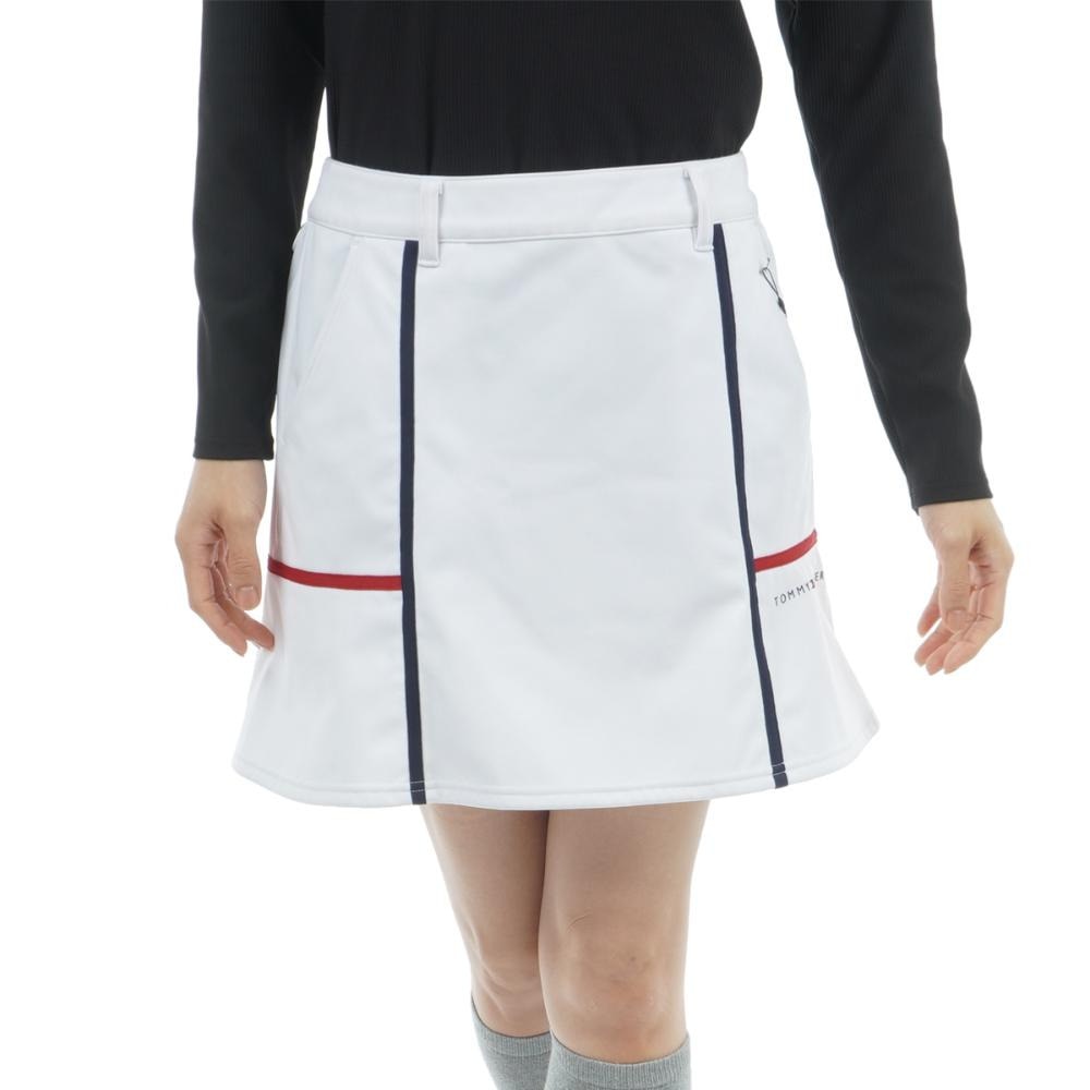 トミー ヒルフィガー ゴルフ（TOMMY HILFIGER GOLF）（レディース）ゴルフウェア 撥水 ウインドプルーフ スカート THLA585-WHT