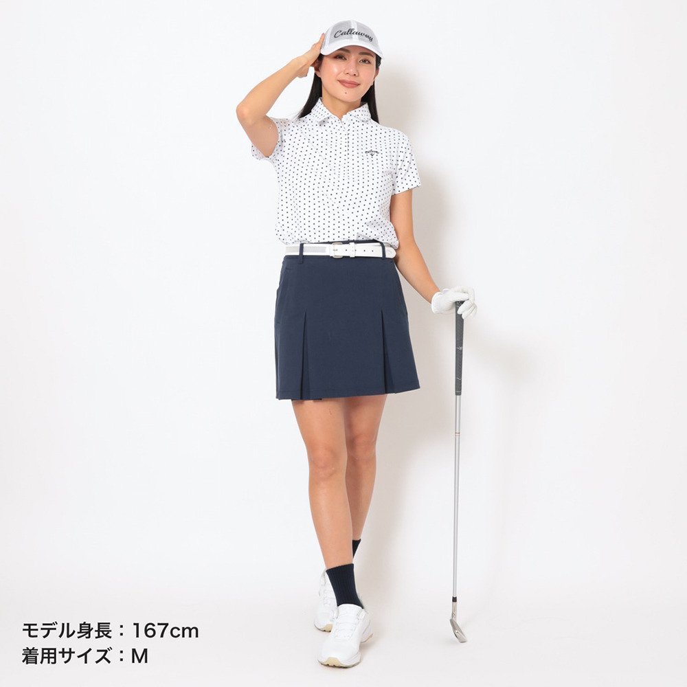 キャロウェイ（CALLAWAY）（レディース）ゴルフウェア 8WAYストレッチ裏クールプリーツスカート C26128207-1120