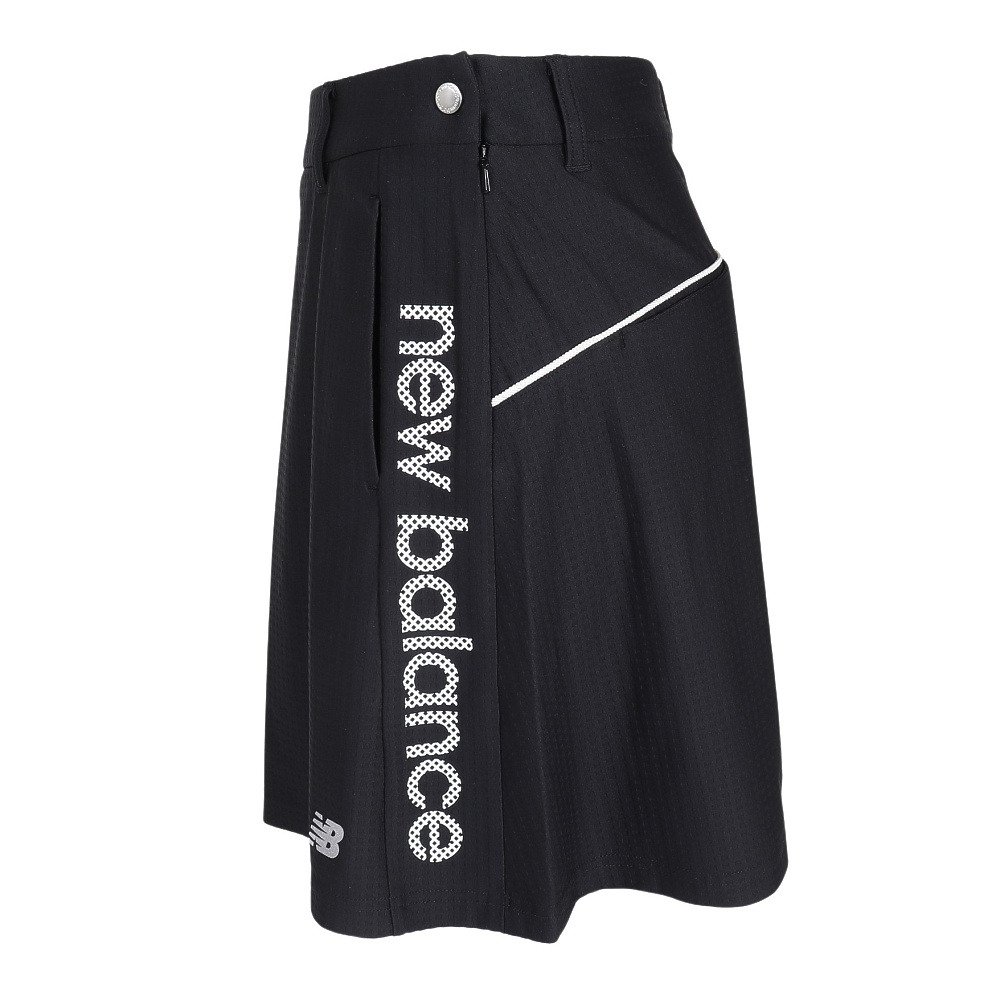 Russeluno ノースリーブポロシャツ ニューバランス　スカート　ブラック ニューバランス（new balance）（レディース）ゴルフウェア JERSEY