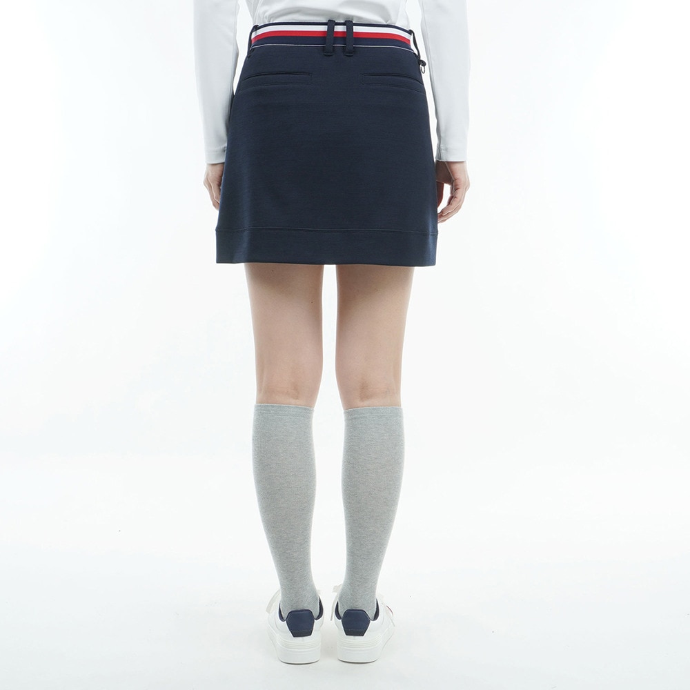 トミー ヒルフィガー ゴルフ（TOMMY HILFIGER GOLF）（レディース）ゴルフウェア 吸水速乾 アーチロゴ スウェット スカート THLA454-NVY