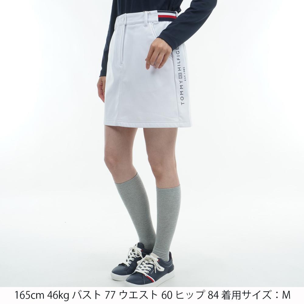 トミー ヒルフィガー ゴルフ（TOMMY HILFIGER GOLF）（レディース）ゴルフウェア ウインドプルーフ ウォームスカート THLA475-WHT