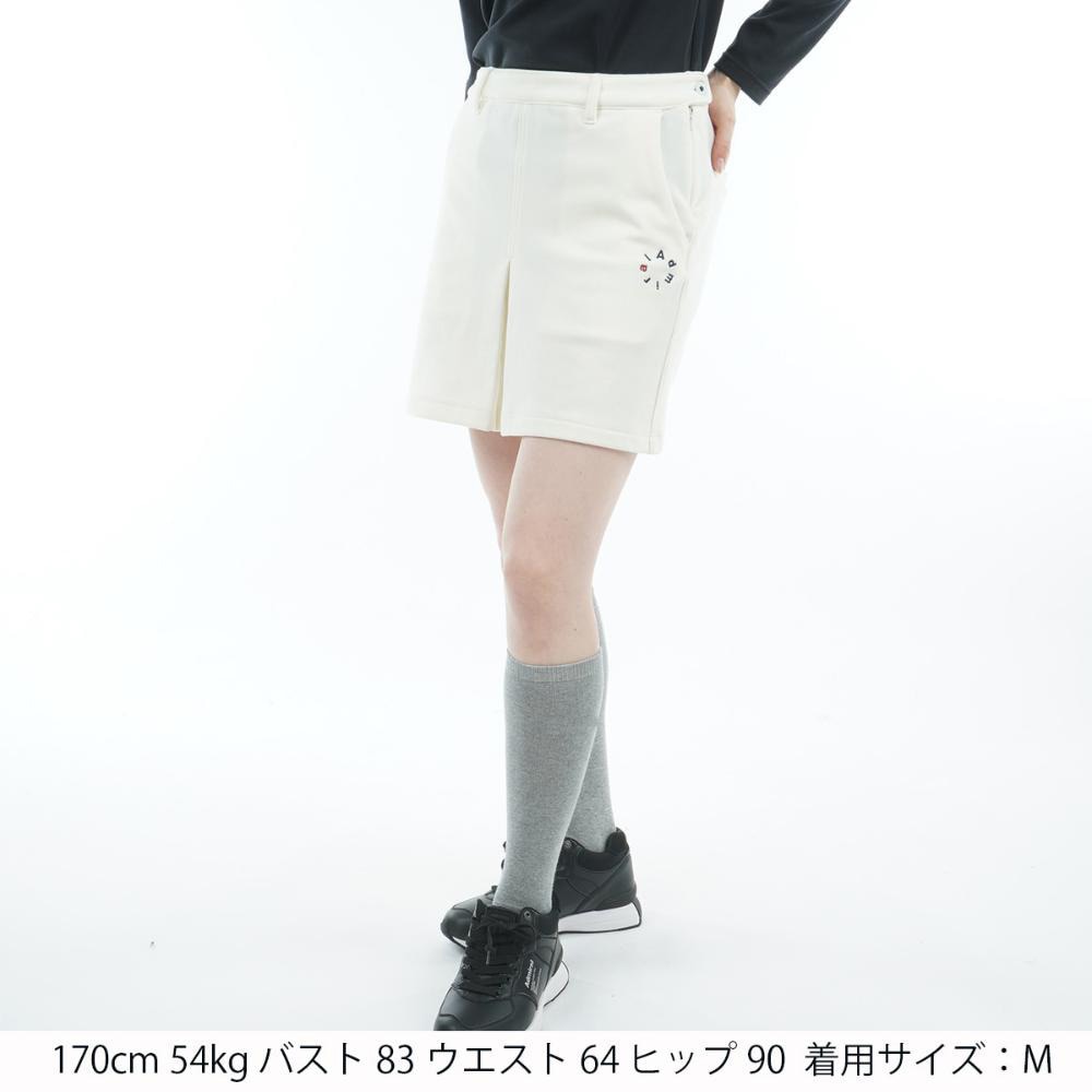 アドミラル ゴルフ（Admiral GOLF）（レディース）ゴルフウェア ハイテンション 裏起毛スカート ADLA573-WHT