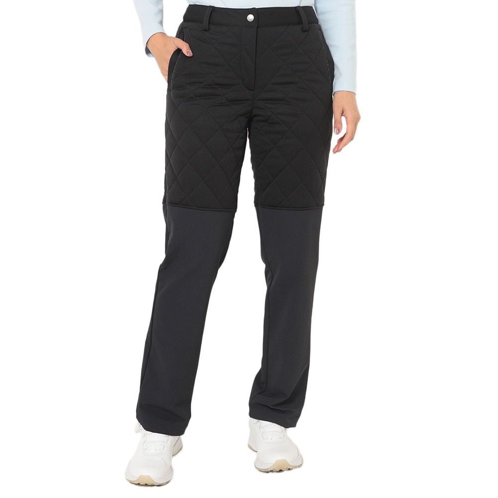 ★美品★CallawayGOLF　中綿パンツ　ブラック　Sサイズ　軽量保温 キャロウェイ（CALLAWAY）（レディース）ゴルフウェア 防寒 スター