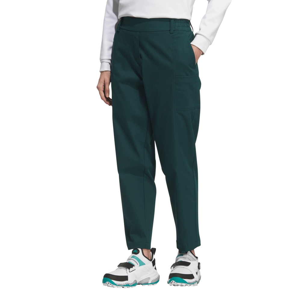アディダス（adidas）（レディース）ゴルフウェア ツイストウィーブ カーゴ アンクル パンツ JUW98-JM9627 DGRN