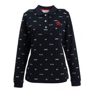 マンシングウエア（MUNSING WEAR）（レディース）ゴルフウェア 総柄 長袖ポロシャツ MGWSJB02CH NV00