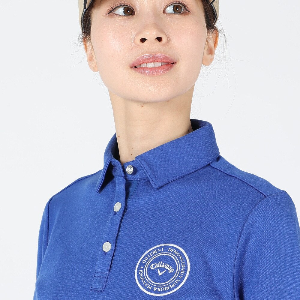キャロウェイ（CALLAWAY）（レディース）ゴルフウェア 吸湿発熱 ポンチ長袖シャツ C22233203-1112