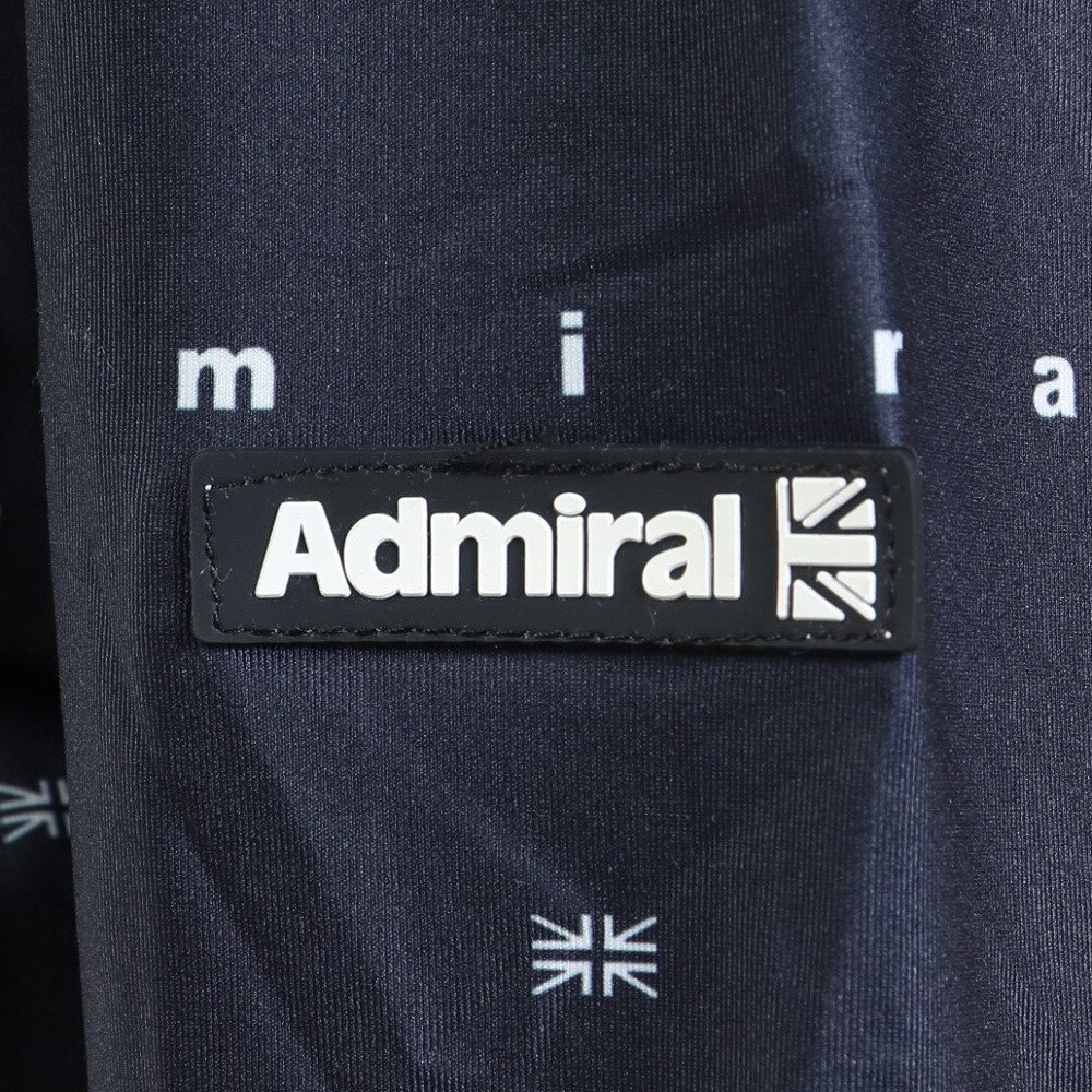 アドミラル（Admiral）（レディース）ゴルフウェア モノグラム ストレッチ長袖ポロシャツ ADLA267-NVY