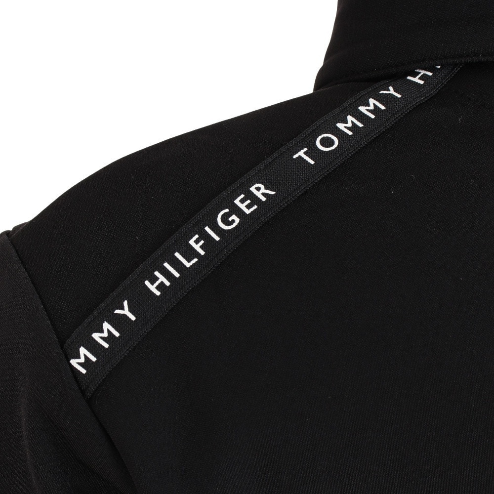 トミーヒルフィガー（TOMMY HILFIGER）（レディース）ゴルフウェア 袖配色 長袖シャツ THLA247-BLK