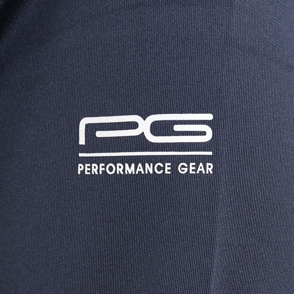 PG（レディース）ゴルフウェア 防寒 吸湿 発熱 吸汗 速乾 UV 消臭 長袖ポロシャツ 407PG2EG0002 NVY