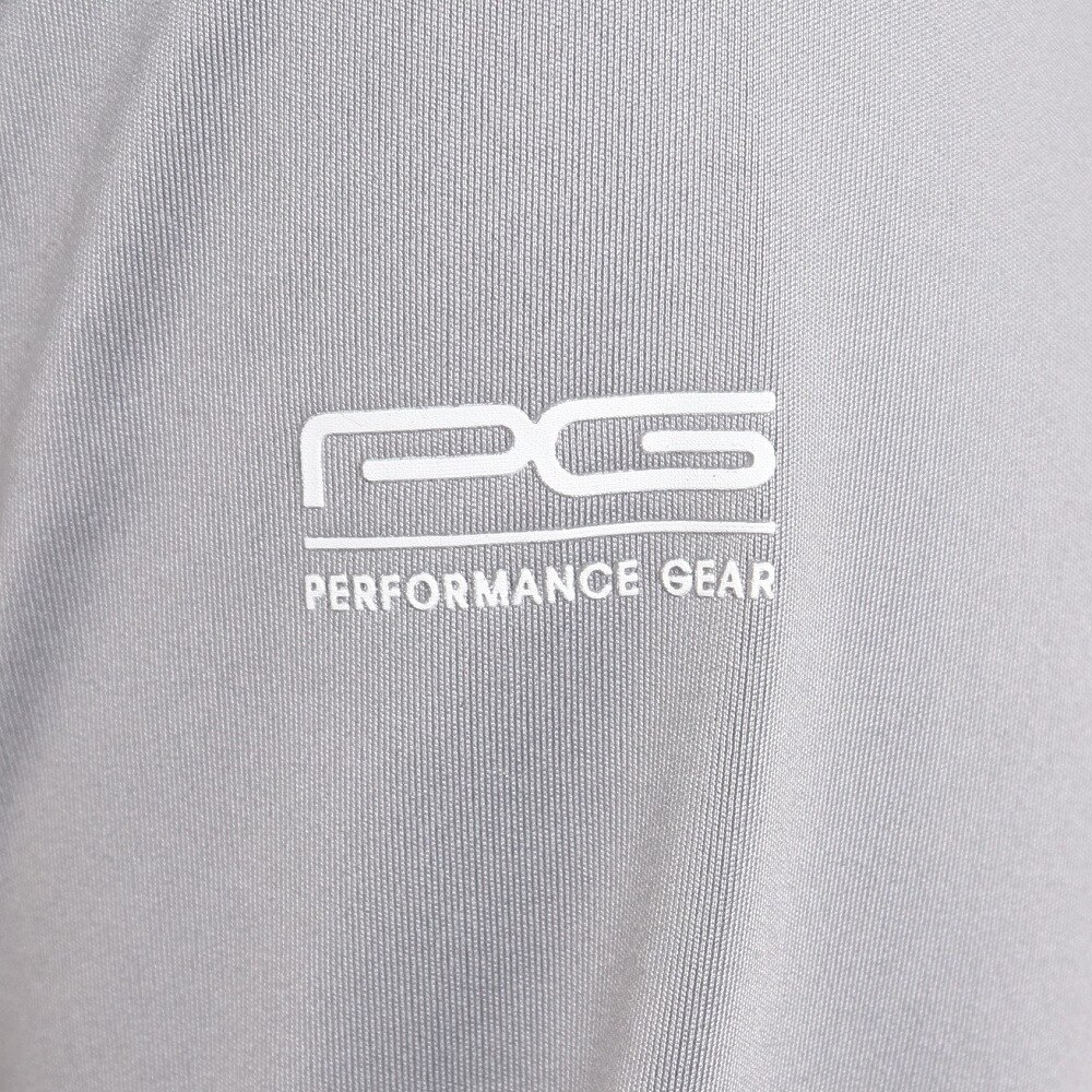 PG（レディース）ゴルフウェア 防寒 吸湿 発熱 吸汗 速乾 UV 消臭 長袖ポロシャツ 407PG2EG0002 LGRY