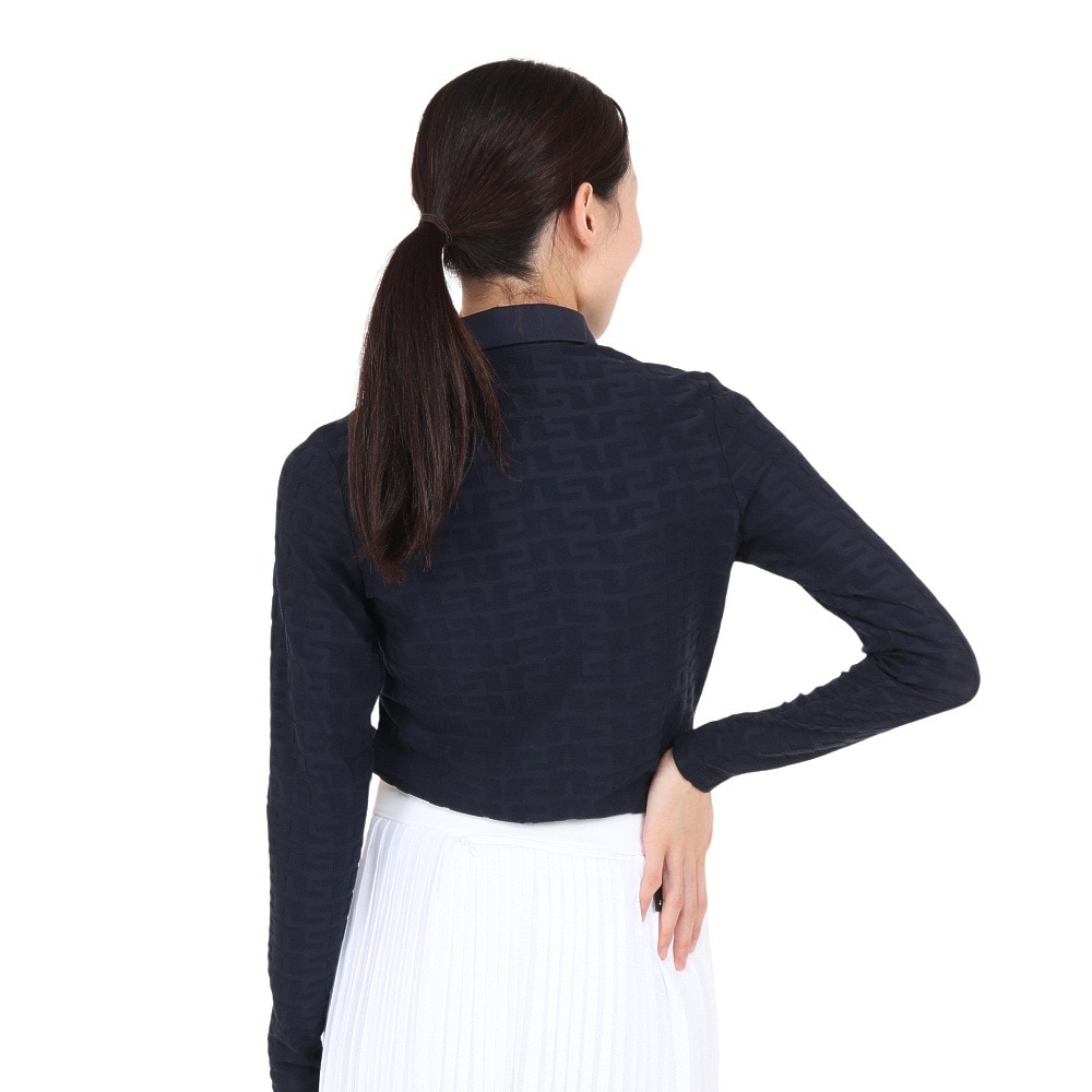 J.LINDEBERG（レディース）ゴルフウェア Rosemary 長袖ポロシャツ 072-29916-098