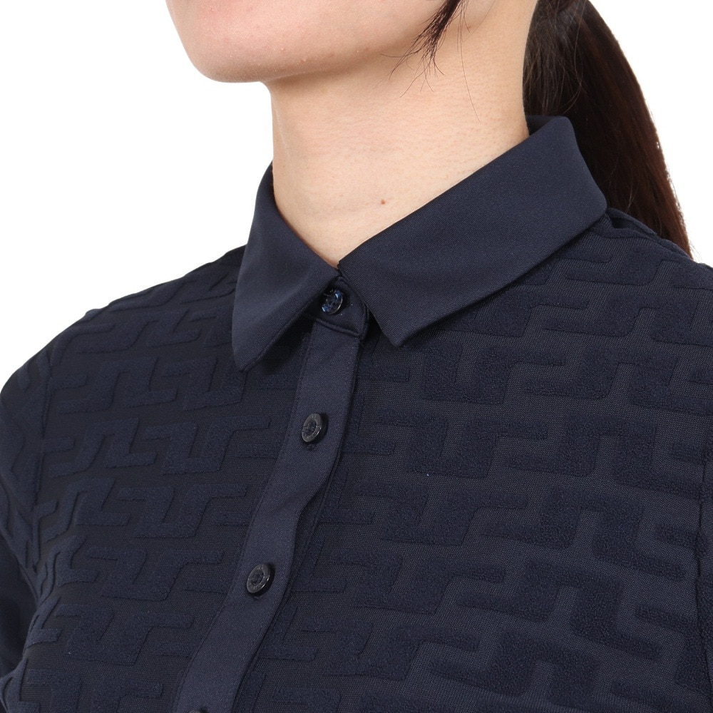 J.LINDEBERG（レディース）ゴルフウェア Rosemary 長袖ポロシャツ 072-29916-098