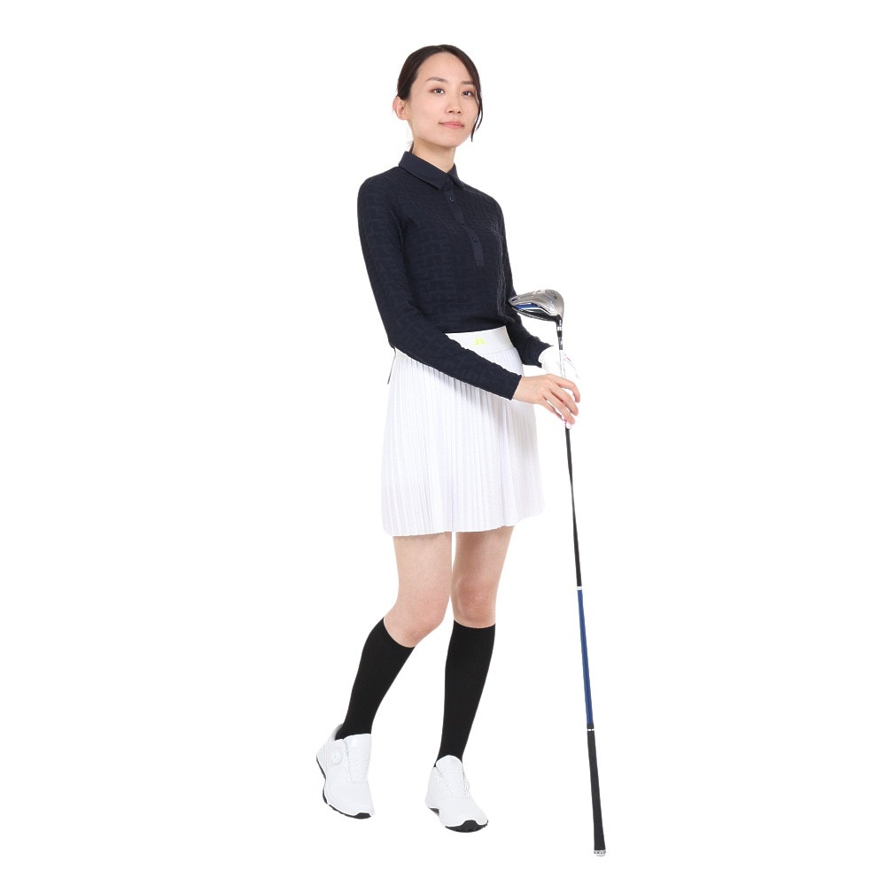 J.LINDEBERG（レディース）ゴルフウェア Rosemary 長袖ポロシャツ 072-29916-098